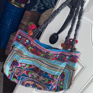 Colorful Embroidered Women's Bag